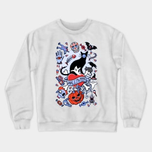 Happy Halloween (blue) Crewneck Sweatshirt